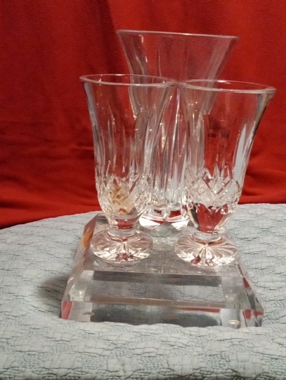 Source Unknown Clear Crystal Parfait Glasses - Set of 3